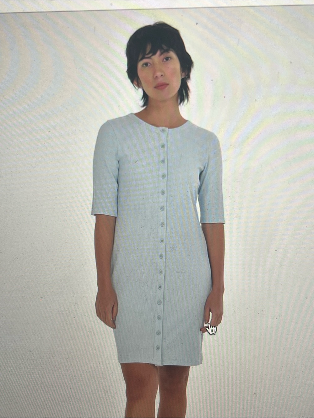 NWOT Paper Label button up cotton knit dress.
